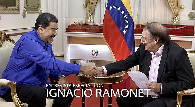 Nicolás Maduro concedeu entrevista ao jornalista Ignacio Ramonet na última quinta-feira (27)