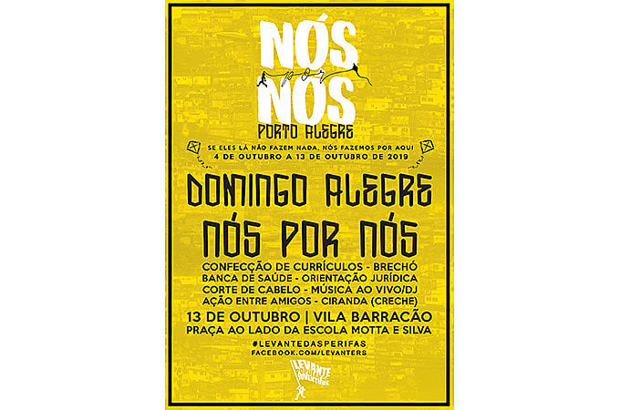 Domingo Alegre Nós Por Nós acontece na Vila Barracão