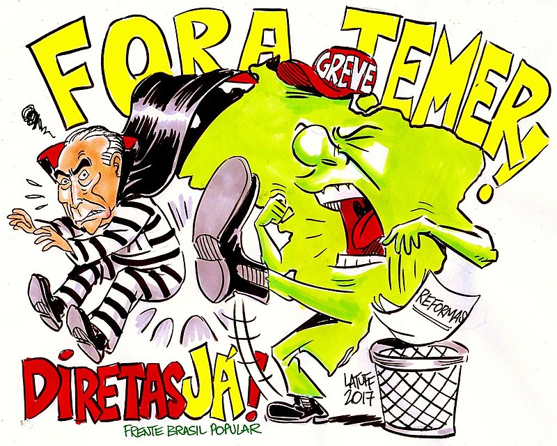 Brasil se une pelo Fora, Temer e por Diretas Já!