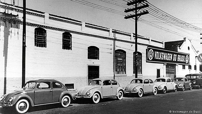 Fábrica da Volkswagen em São Paulo, em 1953.