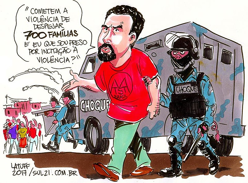 Guilherme Boulos, coordenador do MTST, é preso em reintegração de posse