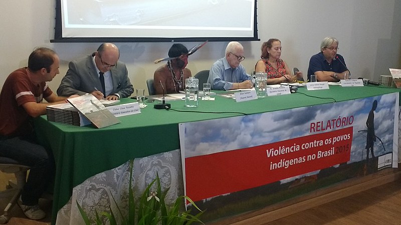 Coletiva de lançamento do relatório "Violência contra os povos indígenas no Brasil – 2015”, do Cimi