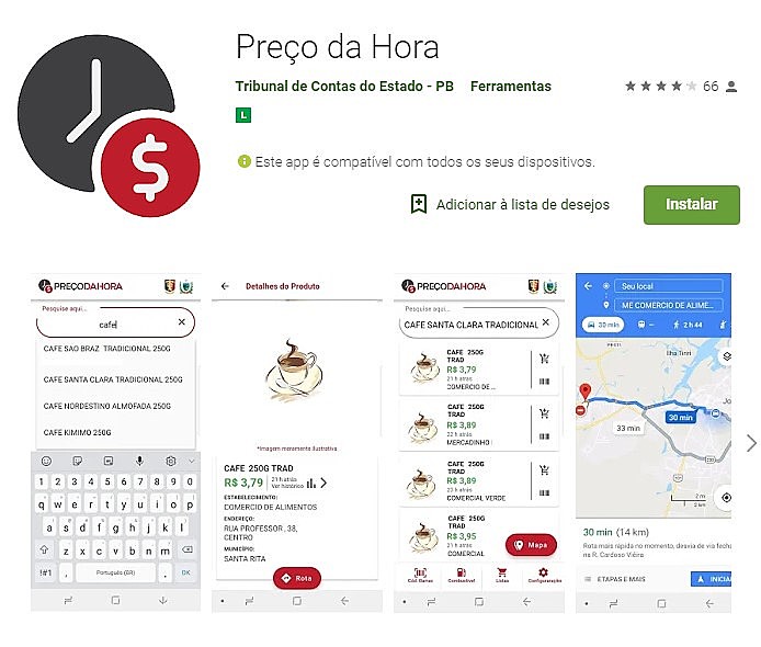 "Preço da Hora" está disponibilizando o preço de itens comercializados em mais de 120 mil estabelecimentos paraibanos