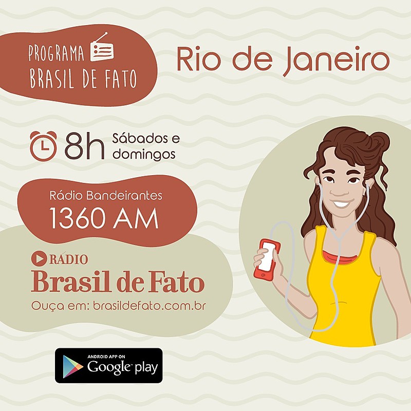 Programa vai ao ar todos os sábados, às 8 horas, pela Rádio Bandeirantes 1360 AM e também pela Rádio Web Brasil de Fato em tempo real