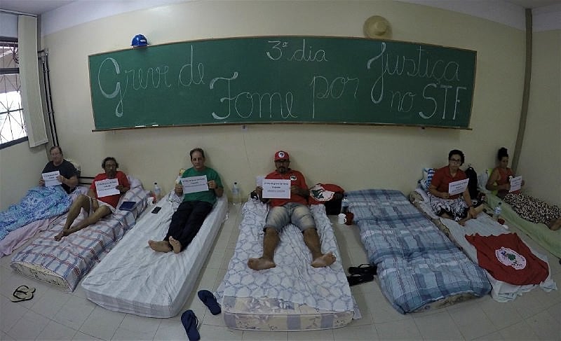 Seis integrantes de movimentos populares do campo e cidade aderiram a "Greve de Fome por Justiça no STF"