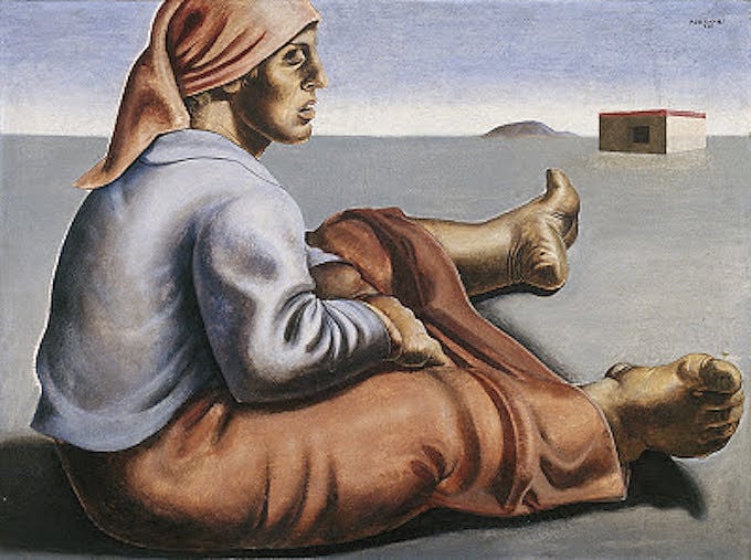 Colona sentada, de Portinari - 1935.