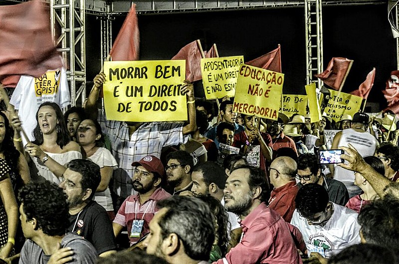 Militantes durante encontro da Coordenação Nacional do MST que ocorreu entre os dias 23 e 27 de fevereiro em Fortaleza (CE)