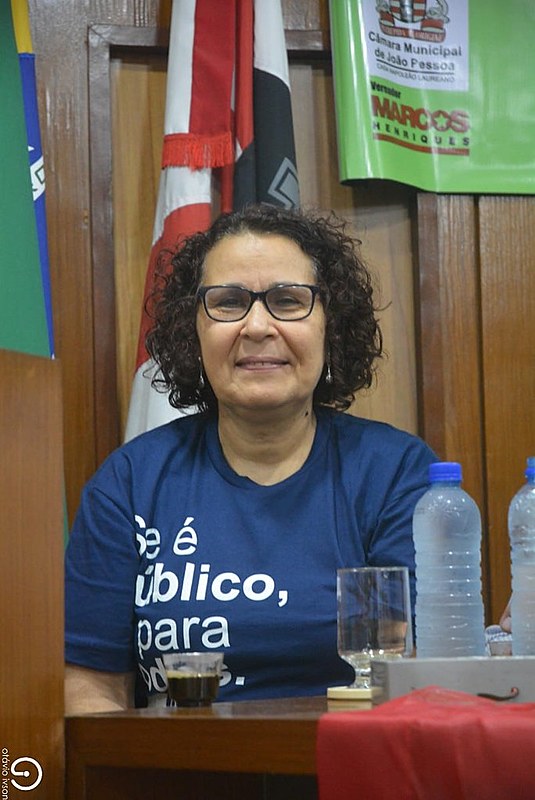Diretora do Sindicato dos Bancários, Magali Pontes.