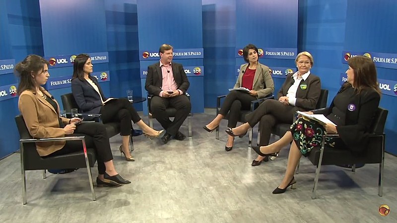 Debate foi realizado pelo grupo UOL, STB e o jornal Folha de São Paulo com três candidatas a vice-presidente