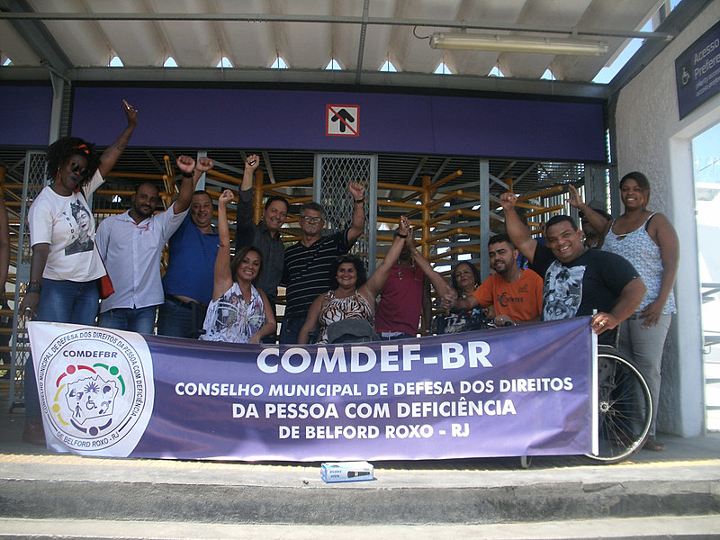 Conselho Municipal dos Direitos da Pessoa com Deficiência celebra vitória na Estação de Belford Roxo