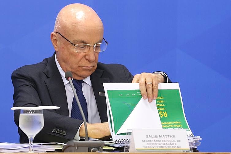 Segundo o secretário de Desestatizações, Salim Mattar, o governo pretende arrecadar R$ 150 bilhões com privatizações neste ano