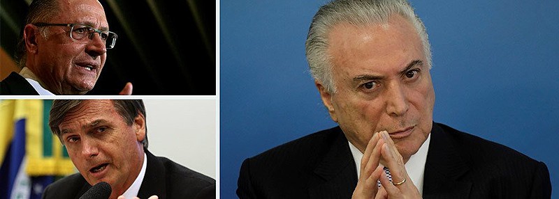 Nas bancadas dos oito partidos alinhados com Alckmin (DEM, PP, PPS, PR, PRB, PSD, PTB e SD), o apoio ao Temer variou entre 83% e 89%.
