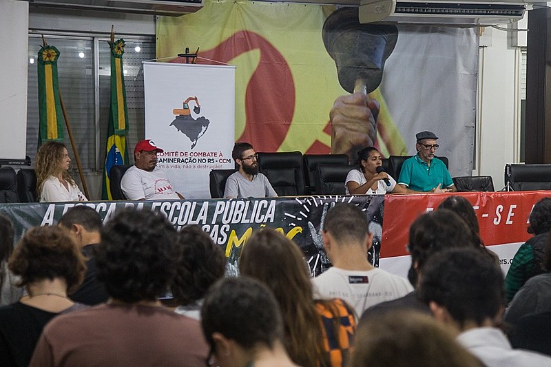 Lançamento do Comitê de Combate à Megamineração no RS lotou auditório do CPERS Sindicato