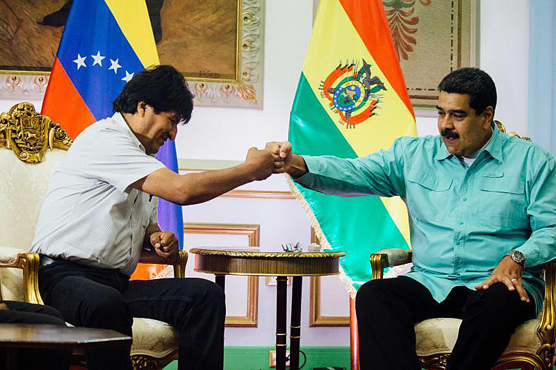Segundo Morales, "as ameaças dos Estados Unidos contra a Venezuela são ameaças à convivência pacífica na América Latina"