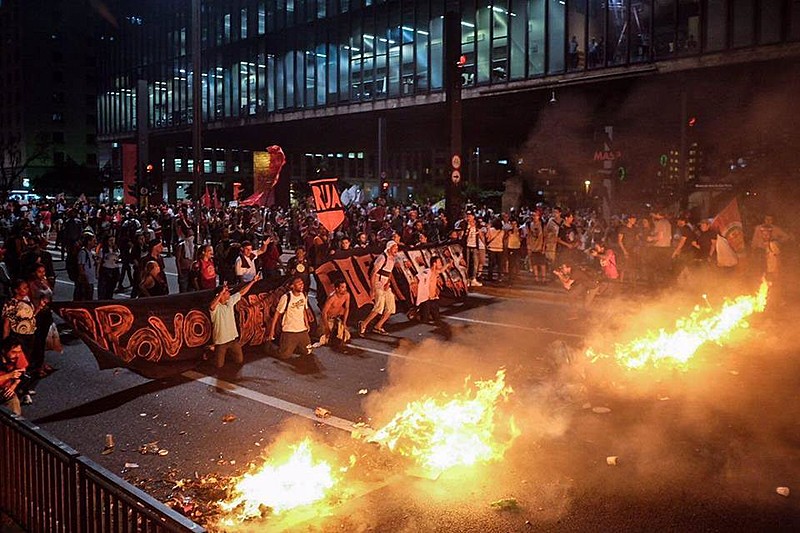 Ato Fora Temer realizado no dia 29 em São Paulo pela Frente Brasil Popular