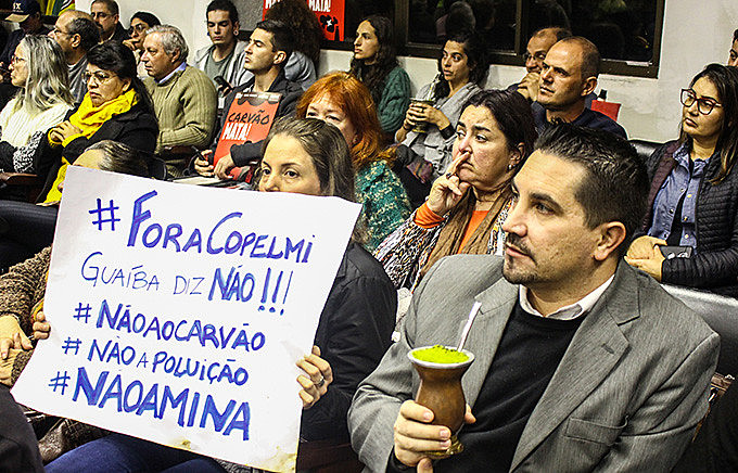 Manifestações apontam que a Mina Guaíba é um projeto destruidor