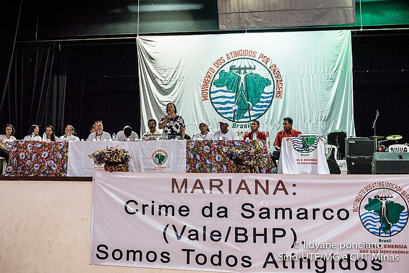 Mesa de abertura do Encontro de Atingidos por Barragens