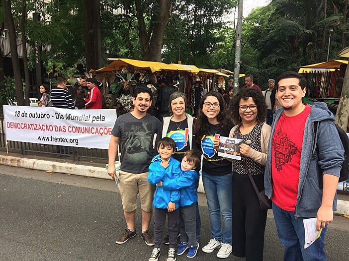 Atividade de abertura da Semana Nacional pela Democratização da Comunicação em São Paulo (SP)