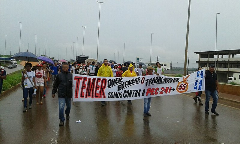 MST, MAB, CPT, LPJ e Sindicato dos Servidores Públicos realizam marcha na transamazônica, em Marabá (PA)