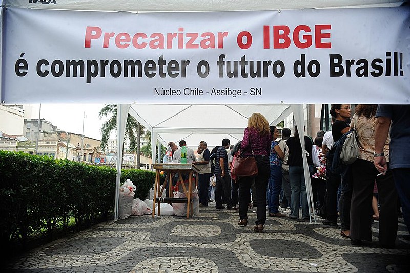 O IBGE pode sofrer um corte de 25% no orçamento