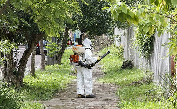 A aplicação de agrotóxico e outros produtos químicos por tempo frequente e prolongado são formas de risco.