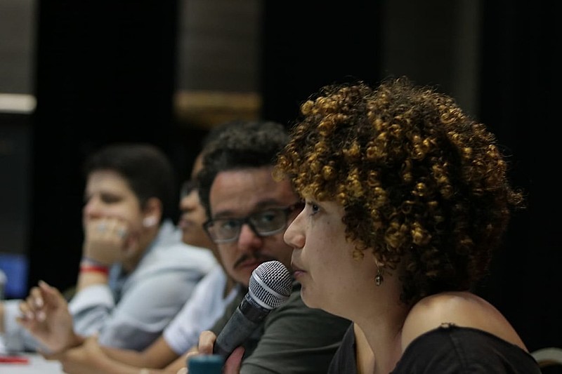 A vice-presidenta da UNE, Élida Elena