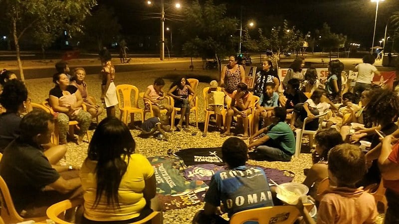 Frente Brasil Popular também distribuiu parte das doações para o Acampamento Pontal Sul