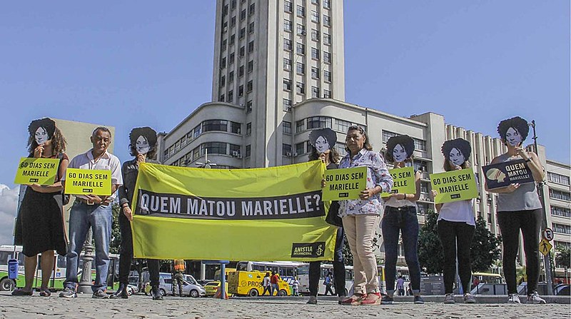 Anistia Internacional lembra dois meses da morte de Marielle