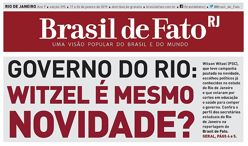 O tabloide é distribuído nas estações de trens e metrô na Central do Brasil, Pavuna, Coelho Neto e nas barcas em Niterói