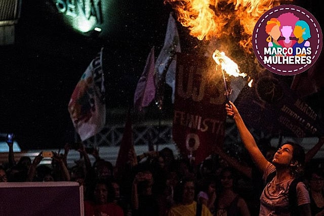 In 2018, Brazilian women’s marches called for defending democracy, women’s lives, and the struggle against pension reform