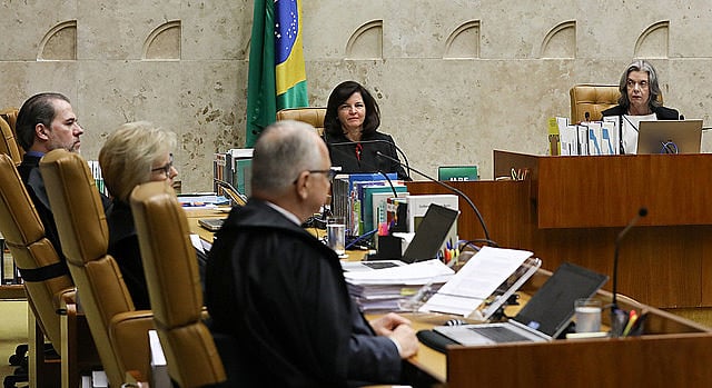 Sesión de este miércoles (4) en el Supremo Tribunal Federal, que deliberó sobre pedido de habeas corpus del expresidente Lula