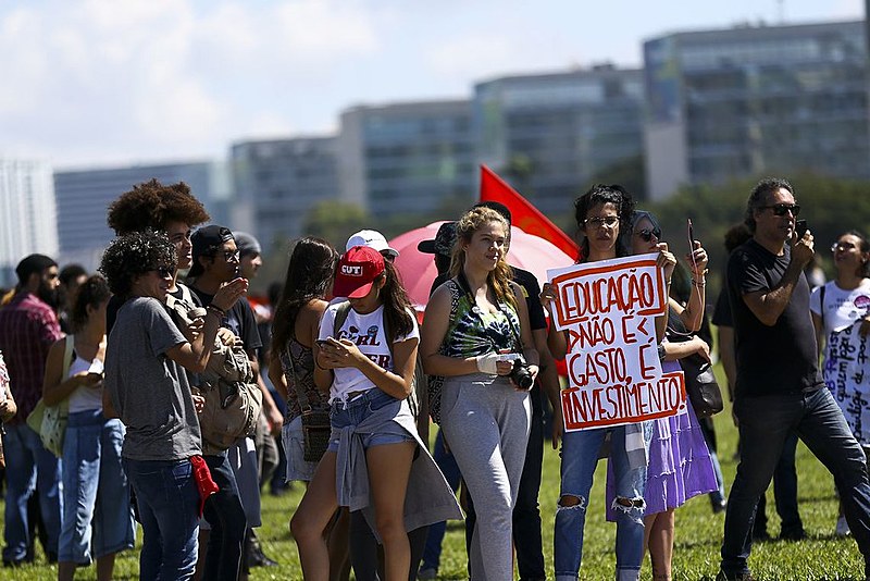 Estudantes fazem manifestação em Brasília pela Educação (maio de 2019)