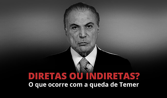 Pela Constituição, se Temer cair, ele será substituído por um presidente escolhido pelo Congresso Nacional