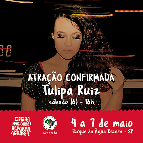 Tulipa Ruiz é uma das atrações da programação da Feira