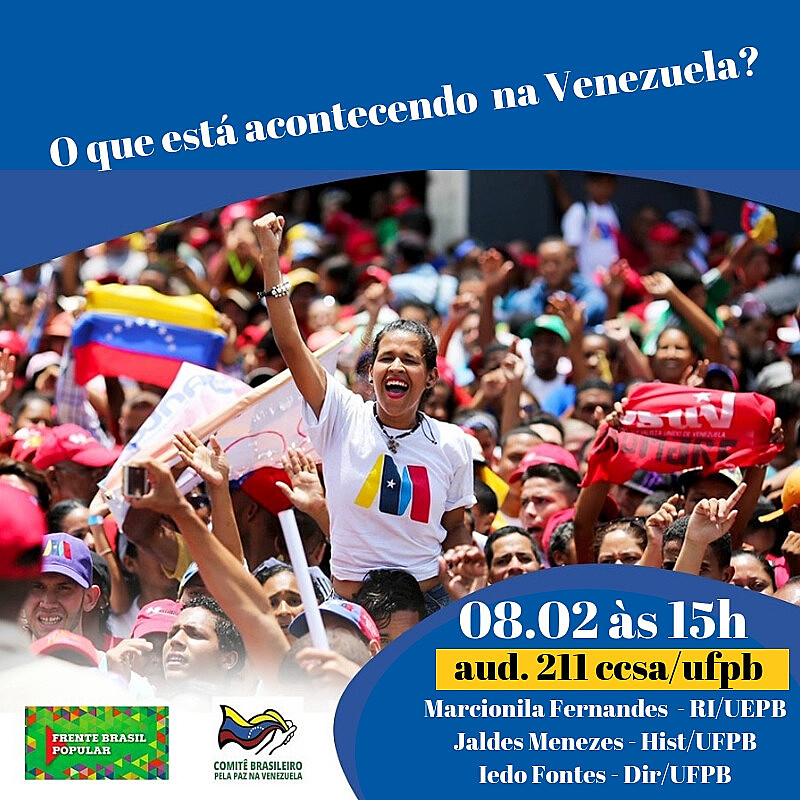Atos em defesa da Venezuela acontecem nesta sexta (08) em todo o Brasil.