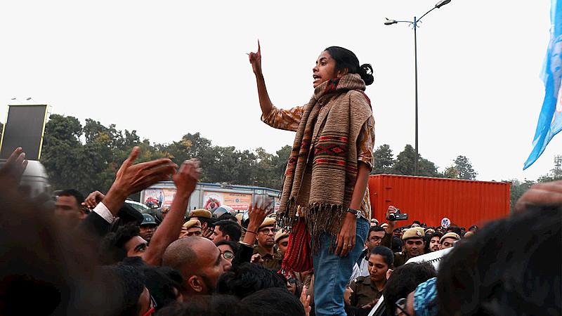 Aishe Ghosh, líder estudantil, Déli Dezembro de 2019
