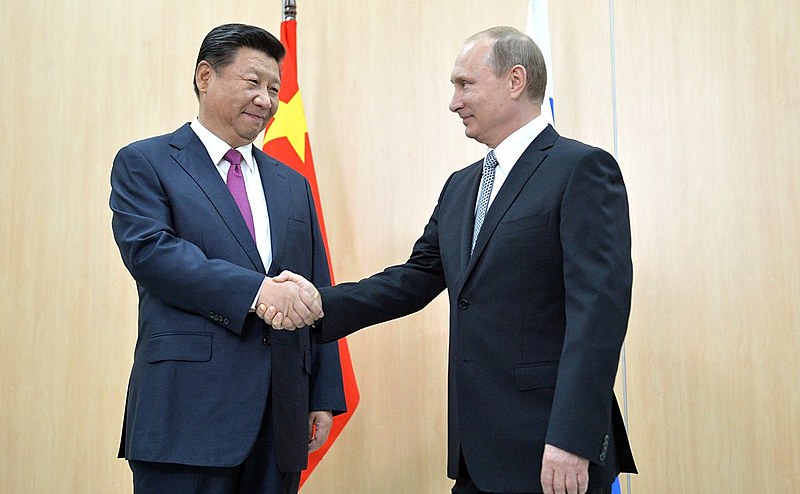 Presidente da China, Xi Jinping, e seu homólogo russo, Vladimir Putin