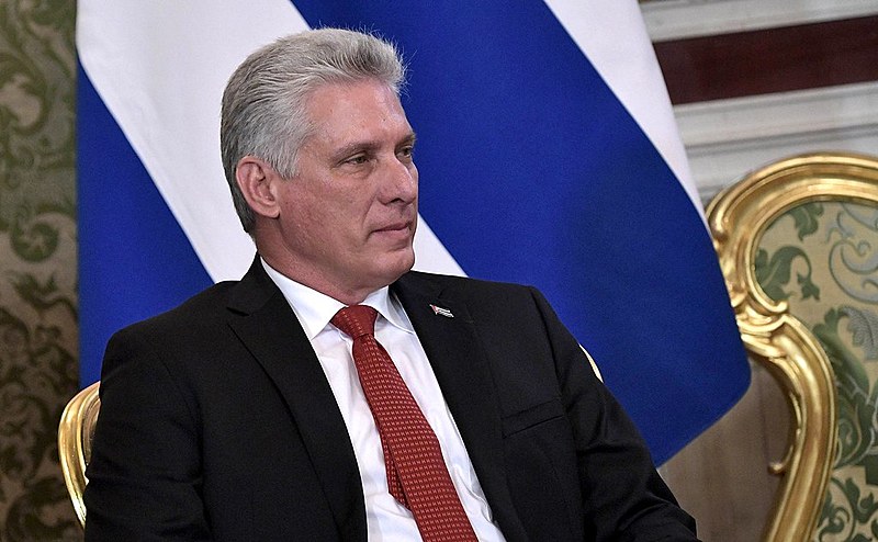 “Rejeitamos esse movimento golpista que pretende encher de violência o país", afirmou o mandatário cubano