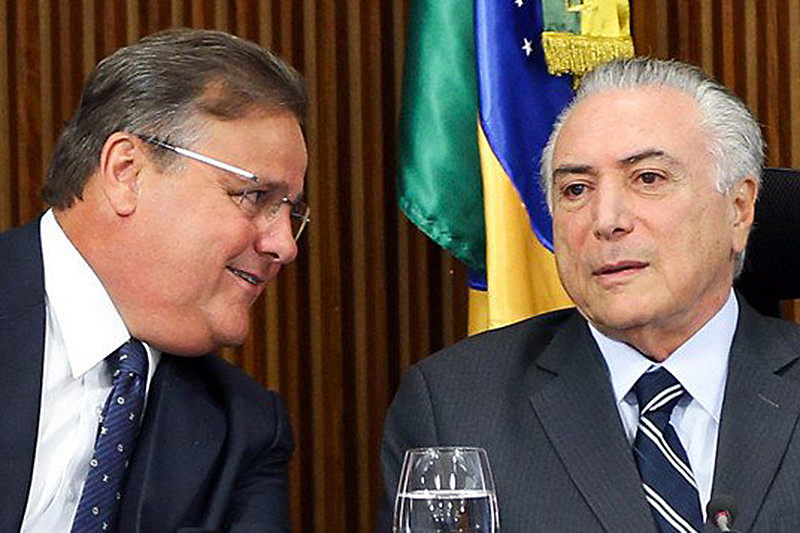 Geddel e Temer, que deixou a Secretaria de Governo acusado de fazer pressão sobre um empreendimento imobiliário em Salvador
