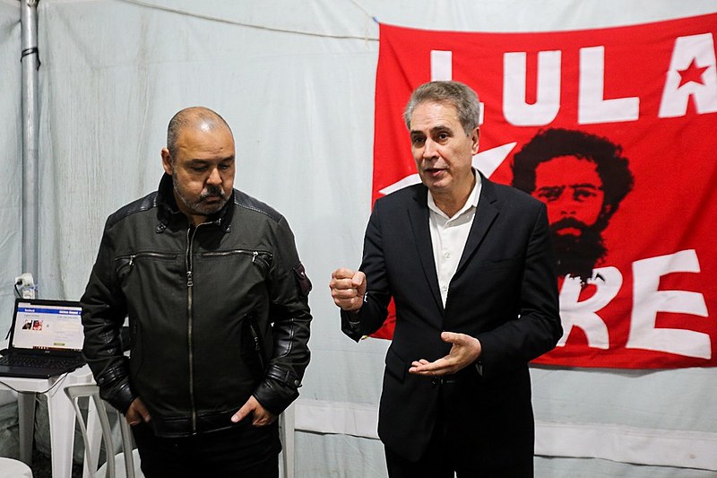Vagner Freitas (esq.) e Stanley Gacek (dir.) descrevem o encontro com Lula