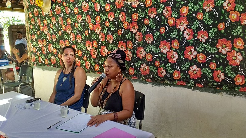 "No Estado do Tocantins há 44 comunidades reconhecidas e temos apenas duas escolas quilombolas", diz Fátima Barros (dir.)