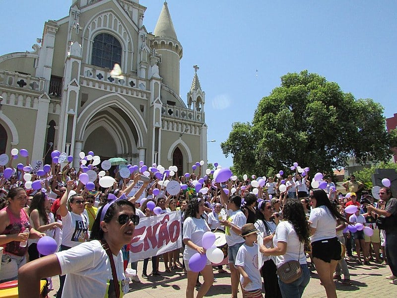 Manifestação em Afogados da Ingazeira, no Pajeú