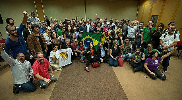 Organizaciones durante lanzamiento del foro este lunes, en Brasilia