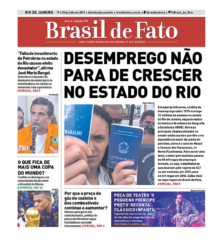 O BdF é distribuído gratuitamente nas estações de trens e metrô na Central do Brasil, Pavuna e Coelho Neto, além das barcas em Niterói