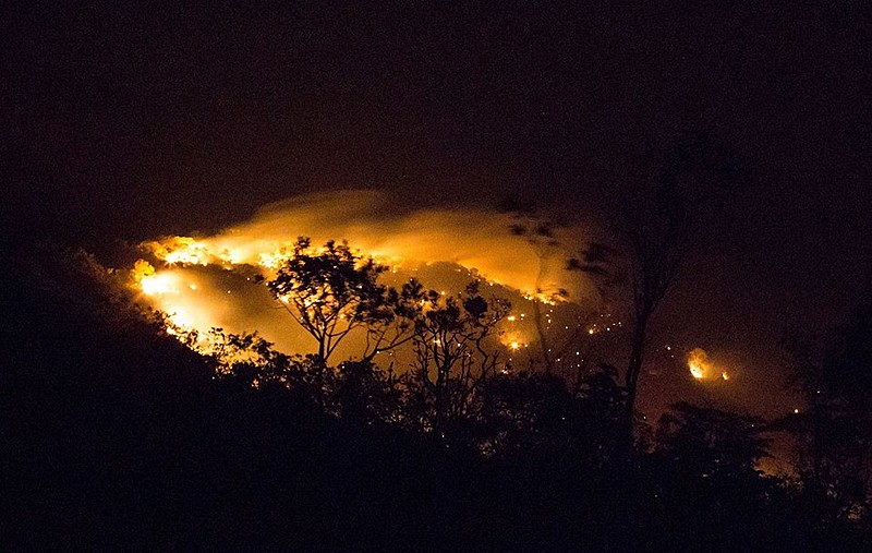 Fire Ravages Brazil’s Chapada dos Veadeiros National Park