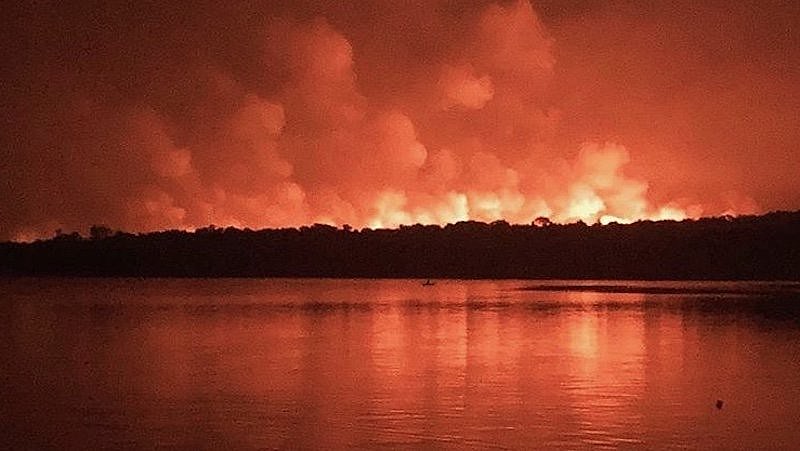 O incêndio em Alter do Chão queimou área equivalente a 1.600 campos de futebol em setembro