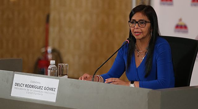 Delcy Rodríguez ainda questionou a legalidade das sanções do governo estadunidense
