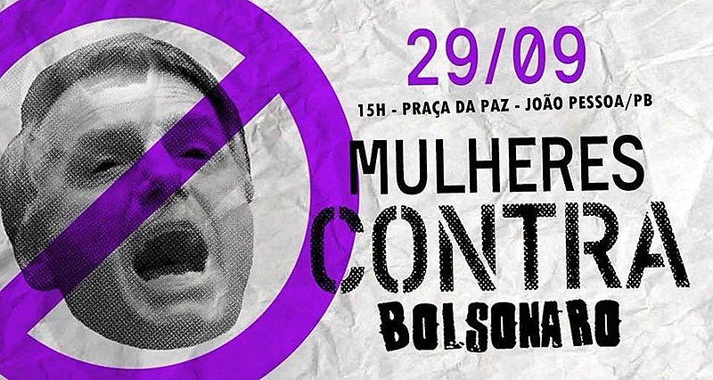 Em todo o Brasil, milhões de mulheres organizam atos contra o fascismo, o racismo e ódio instalado pelo discurso do "Coiso"