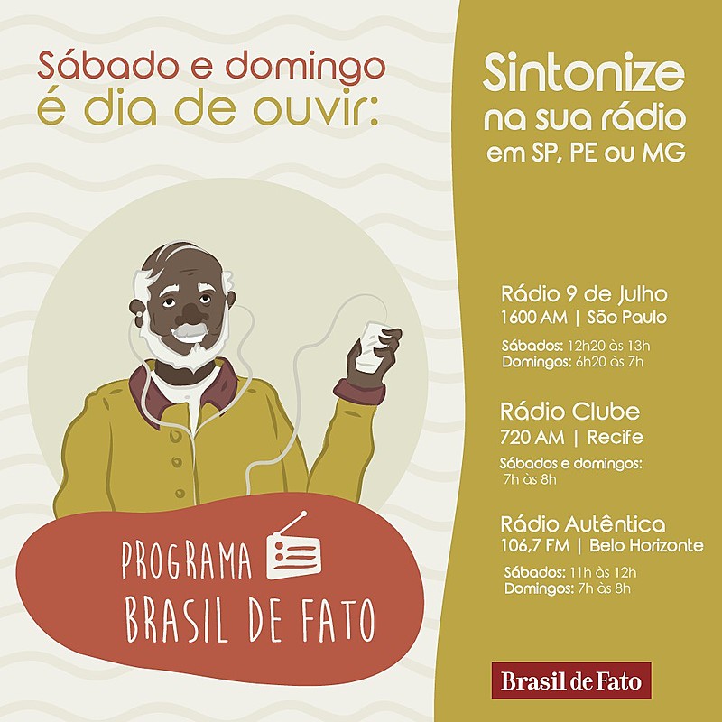 Programa vai ao ar todos os sábado na Rádio Clube  AM 720, às 7h