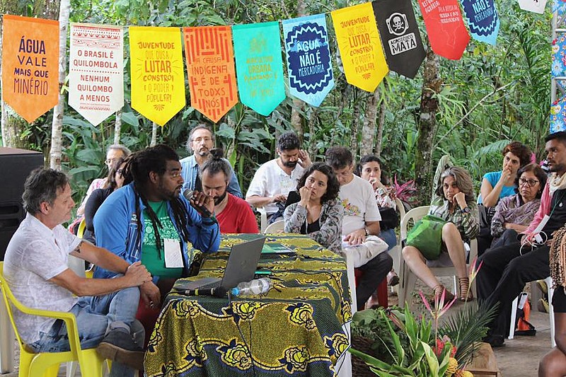 Encontro “Diálogos e Convergências Saúde e Agroecologia”, promovido por Fiocruz e entidades parceiras, no Quilombo do Campinho (RJ)